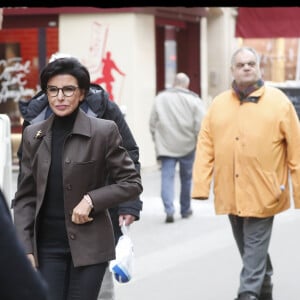 Exclusif - Rachida Dati se rend à l' imprimerie ARTE Adrien Maeght. Paris 14ème, rue Daguerre, le 13 novembre 2019. © Alain Guizard/Bestimage