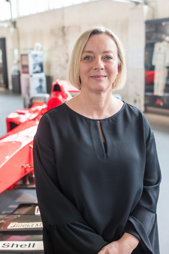 Sabine Kehm, manager de la famille Schumacher - Inauguration de l'exposition de la collection privée de Michael Schumacher à l'espace Motorworld de Cologne le 15 juin 2018.