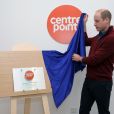 Le prince William, duc de Cambridge, lors de l'ouverture du nouveau centre d'apprentissage de Centrepoint à Londres. Le 13 novembre 2019