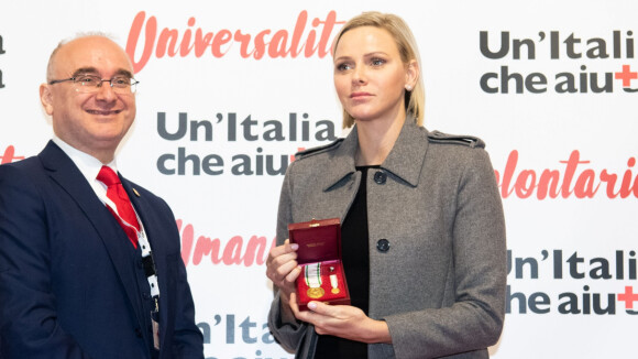 Charlene de Monaco à l'honneur : rare apparition en solo en Italie