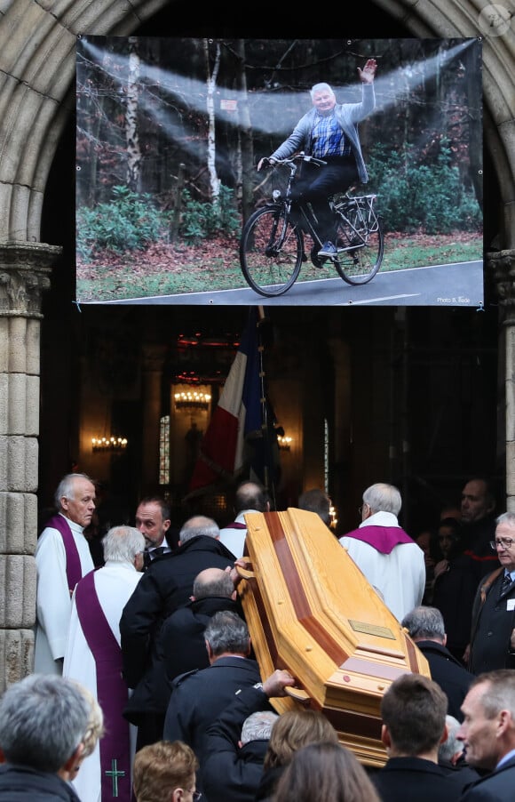 Illustration - Obsèques de Raymond Poulidor en l'église de Saint-Léonard-de-Noblat. Le 19 novembre 2019 © Patrick Bernard / Bestimage