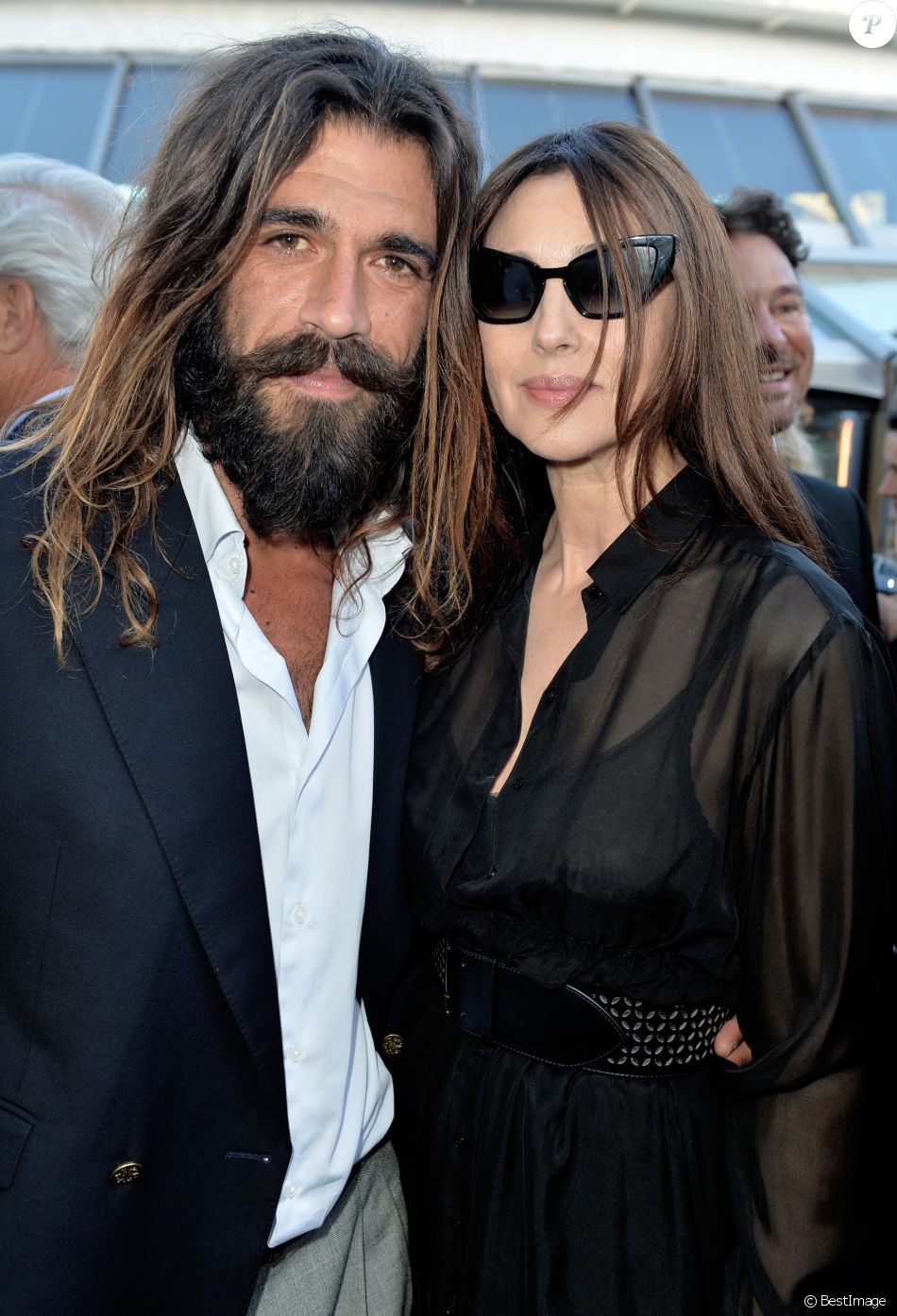 Monica Bellucci et son ex compagnon Nicolas Lefebvre lors du gala de la