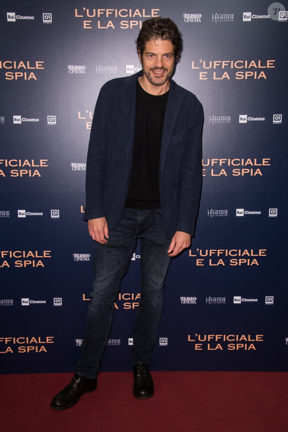 David Sebastian - Photocall du film "J'accuse" à Rome le 18 novembre 2019.