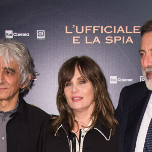 Sergio Rubini, Emmanuelle Seigner, Luca Barbareschi - Photocall du film "J'accuse" à Rome. Le 18 novembre 2019