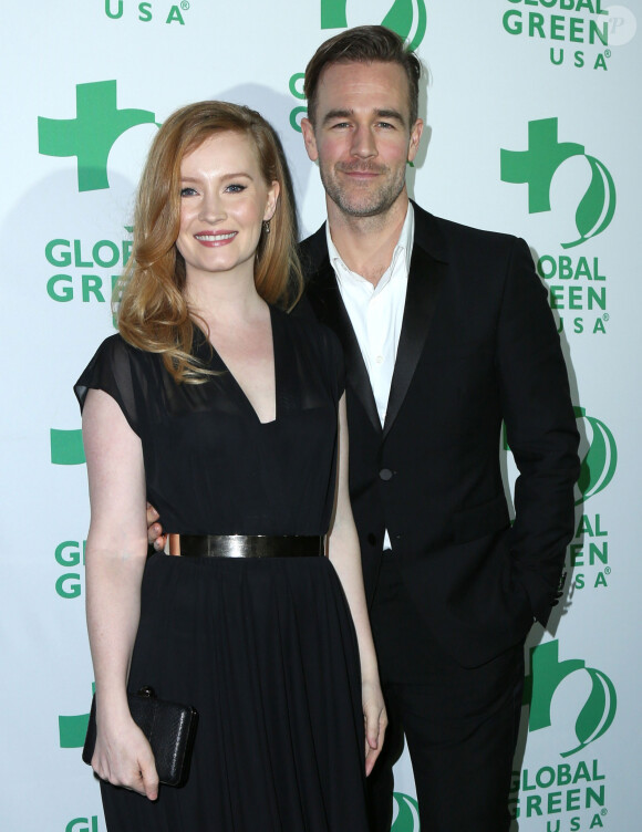 James Van Der Beek et sa femme Kimberly Van Der Beek à la soirée "Global Green Pre Oscar" à TAO Hollywood à Los Angeles, le 22 février 2017.