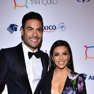 Carlos Rivera et Eva Longoria à la 5e soirée caritative Global Gift Gala à l'hôtel St Regis à Mexico, le 19 novembre 2019.