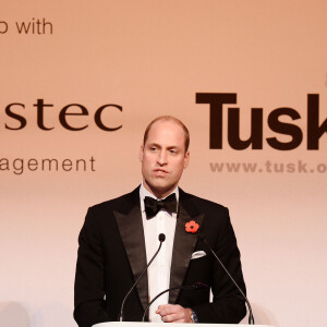 Le prince William, duc de Cambridge, et Catherine (Kate) Middleton, duchesse de Cambridge, à la soirée des "Tusk Conservation Awards" à la Banqueting House à Londres, le 8 novembre 2018.