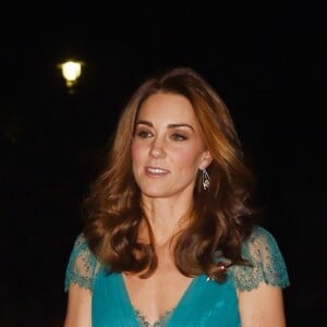 Le prince William, duc de Cambridge, et Catherine (Kate) Middleton, duchesse de Cambridge, arrivent à la soirée des "Tusk Conservation Awards" à la Banqueting House à Londres, le 8 novembre 2018.