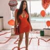 Kim Glow, ex-candidate des "Marseillais", en robe rouge, sur Instagram, le 18 novembre 2019
