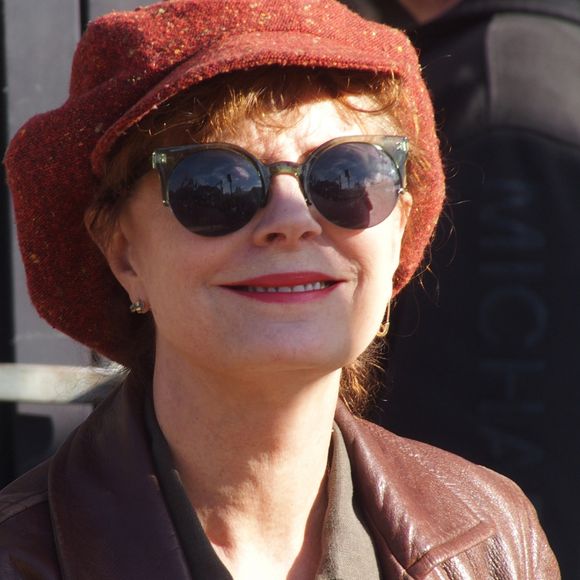 Susan Sarandon lors d'un meeting du sénateur Bernie Sanders à Long Island le 19 octobre 2019. © Bruce Cotler/Globe Photos via ZUMA Wire / Bestimage