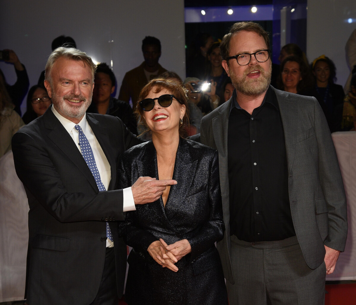 Photo Sam Neill Susan Sarandon Et Rainn Wilson à La Première De