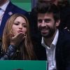 Shakira et son compagnon Gérard Piqué assistent à la finale de la Coupe Davis à Madrid, le 24 novembre 2019.
