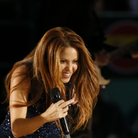 Concert de Shakira en clôture de la Coupe Davis à Madrid, le 24 novembre 2019.