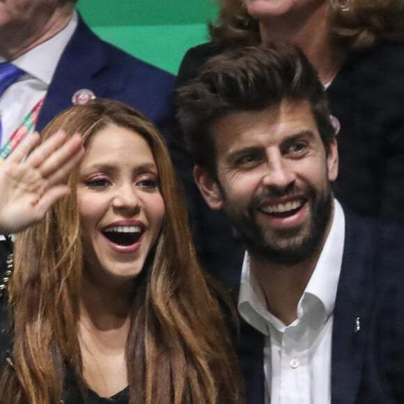 Shakira et Gerard Piqué - L'Espagne remporte la Coupe Davis à Madrid, le 24 novembre 2019, grâce à la victoire de Rafael Nadal contre Denis Shapovalov (6-3, 7-6).