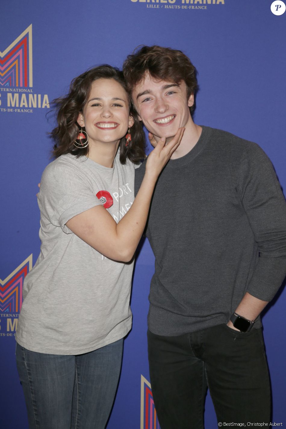 Thomas Chomel âge Vrai Vie Lucie Lucas et Thomas Chomel de la série Clem - 10ème édition du Festival  Series Mania à Lille, le 24 mars 2019. © Christophe Aubert via Bestimage -  Purepeople