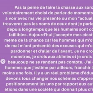 Lucie Lucas s'exprime sur Instagram, le 27 novembre 2019.