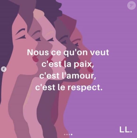 Lucie Lucas s'exprime sur Instagram, le 27 novembre 2019.