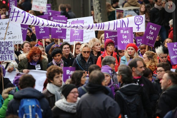 Marche contre les violences sexistes et sexuelles (marche organisée par le collectif NousToutes), partie de Place de l'Opéra jusqu'à la Place de la Nation. Paris, le 23 Novembre 2019 © Cyril Moreau / Bestimage