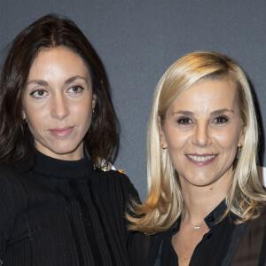 Anissa Bonnefont et Laurence Ferrari à la projection du film documentaire "Wonder Boy - Né Sous X" à l'Assemblée Nationale à Paris, le 27 novembre 2019. © Olivier Borde/Bestimage