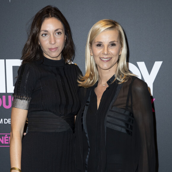 Anissa Bonnefont et Laurence Ferrari à la projection du film documentaire "Wonder Boy - Né Sous X" à l'Assemblée Nationale à Paris, le 27 novembre 2019. © Olivier Borde/Bestimage