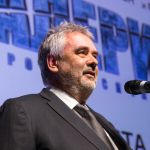 Luc Besson lors de la première de "Valerian et la Cité des Mille Planètes" à Moscou, le 27 juillet 2017.