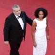Luc Besson et sa femme Virginie Silla - Montée des marches du film "The Last Face" lors du 69ème Festival International du Film de Cannes, le 20 mai 2016.