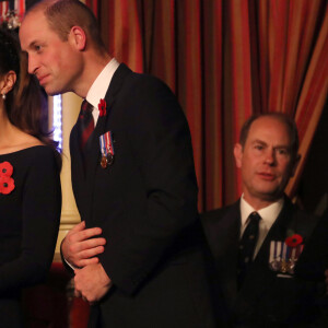 Le prince William, duc de Cambridge, et Catherine (Kate) Middleton, duchesse de Cambridge - La famille royale assiste au Royal British Legion Festival of Remembrance au Royal Albert Hall à Kensington, Londres, le 9 novembre 2019.