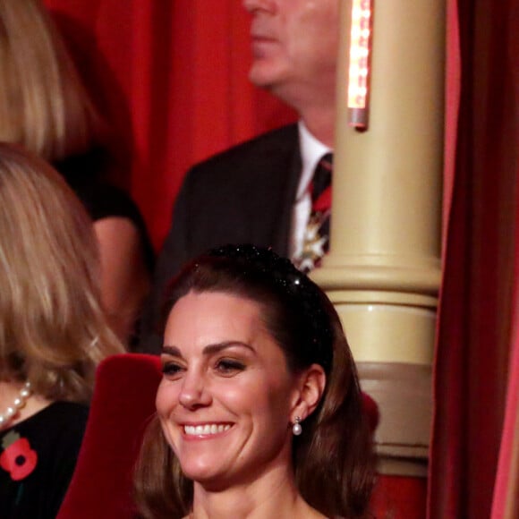 Le prince William, duc de Cambridge, et Catherine (Kate) Middleton, duchesse de Cambridge - La famille royale assiste au Royal British Legion Festival of Remembrance au Royal Albert Hall à Kensington, Londres, le 9 novembre 2019.