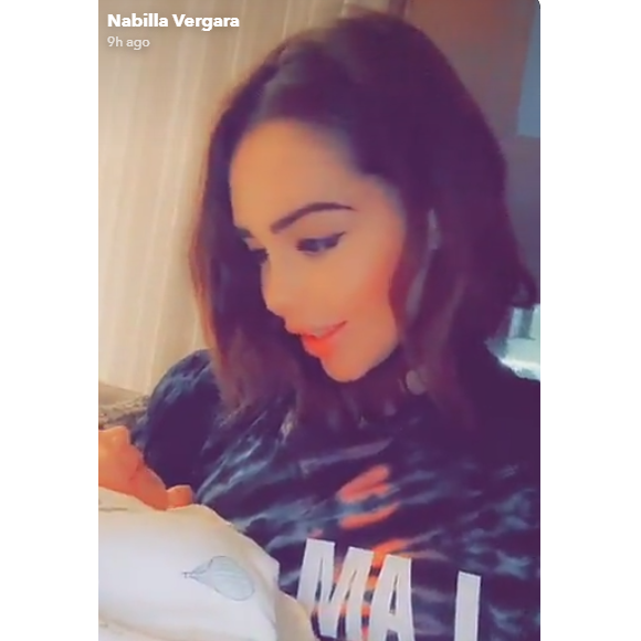 Nabilla avec son fils Milann sur Snapchat - 1er décembre 2019