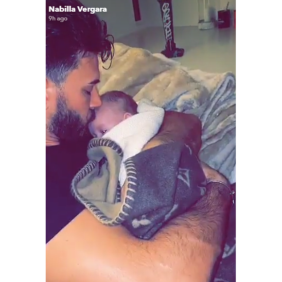 Nabilla avec son fils Milann sur Snapchat - 1er décembre 2019