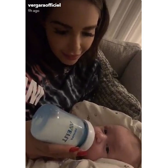 Nabilla avec son fils Milann sur Snapchat - 1er décembre 2019