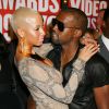 Amber Rose et Kanye West aux MTV Video Music Awards 2009 à New York. Septembre 2009.
