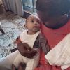 Kanye West et son fils Psalm. Novembre 2019.