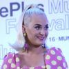 Katy Perry participe à la conférence de presse du festival de musique "One Plus" à Bombay, le 12 novembre 2019.