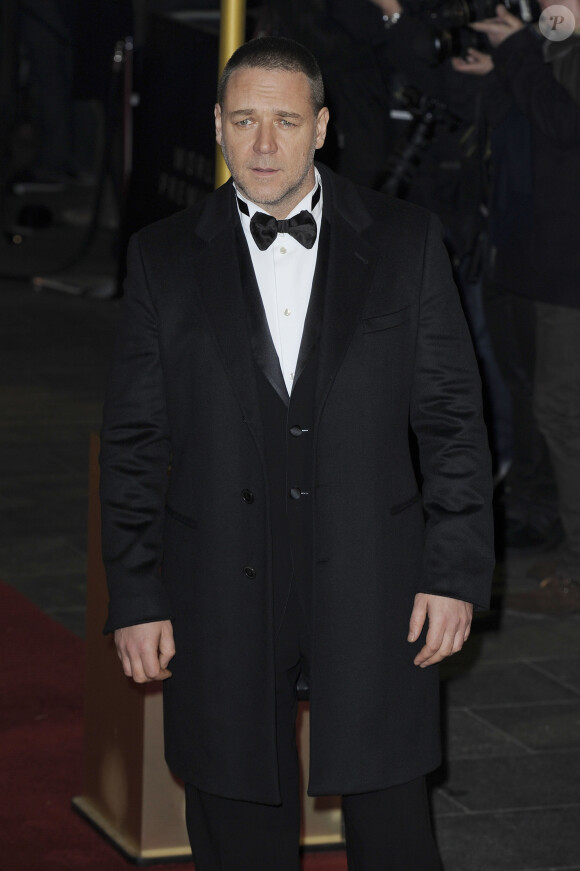 Russell Crowe à l'avant première du film "Les Miserables" a Londres, le 5 décembre 2012.