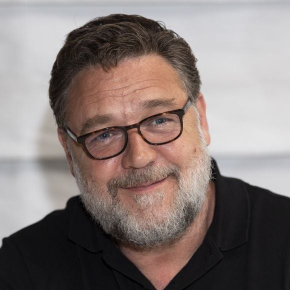 Russell Crowe en conférence à New York, le 19 juin 2019.