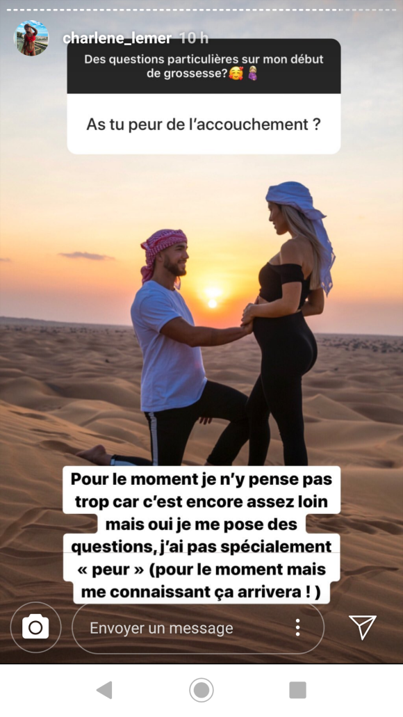 Charlène de "Secret Story", enceinte, répond aux questions sur sa grossesse, sur Instagram, le 4 décembre 2019