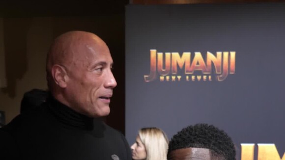 L'interview de Dwayne Johnson, Kevin Hart et Jack Black lors de l'avant-première du film "Jumanji : Next Level" à Paris, le 3 décembre 2019 au Grand Rex.