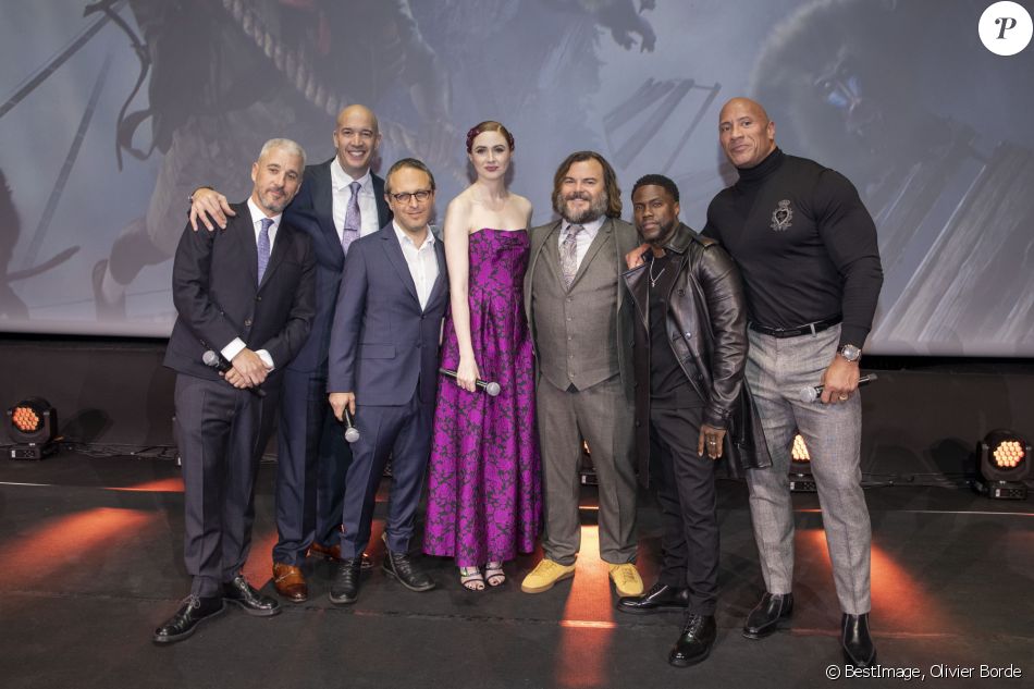 Exclusif Matt Tolmach Hiram Garcia Jake Kasdan Jack Black Kevin Hart Dwayne Johnson Avant Premiere Du Film Jumanji Next Level Au Cinema Le Grand Rex A Purepeople