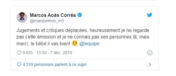 Marquinhos a exprimé son indignation face aux propos tenus par Guy Roux dans "L'Equipe du soir" le 6 décembre 2019.