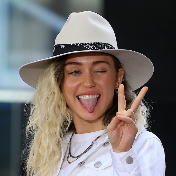 Miley Cyrus en concert pour le live de l'émission "Today" sur NBC, place Rockefeller à New York le 26 mai 2017