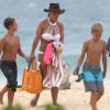Britney Spear en vacances à Hawaï avec ses fils, Sean Preston et Jayden. Le 5 août 2016. @GSI/ABACAPRESS.COM