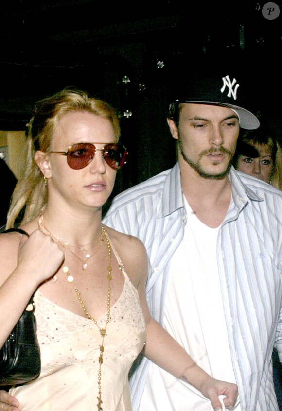 Britney Spears et Kevin Federline à Santa Monica. Le 27 juin 2004.