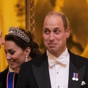 Le prince William, duc de Cambridge, et Kate Middleton, duchesse de Cambridge, Camilla Parker Bowles, duchesse de Cornouailles - La reine Elisabeth II d'Angleterre reçoit les membres du corps diplomatique à Buckingham Palace, le 11 décembre 2019.