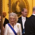 Camilla Parker Bowles, duchesse de Cornouailles - La reine Elisabeth II d'Angleterre reçoit les membres du corps diplomatique à Buckingham Palace, le 11 décembre 2019.