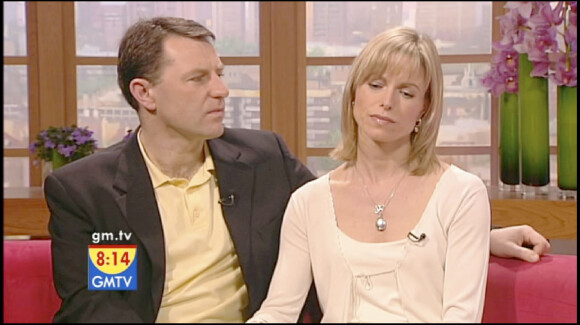 Gerry et Kate McCann parlent de la disparition de leur fille Maddie à la télévision le 1 mai 2008.