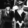 Diana, Sarah Ferguson et la reine Elizabeth - Messe de Noël à Sandringham, 1988.