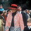 Diana et son fils le prince William - Messe de Noël à Sandringham, 1990. 