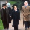 Diana et son fils le prince William - Messe de Noël à Sandringham, 1994.