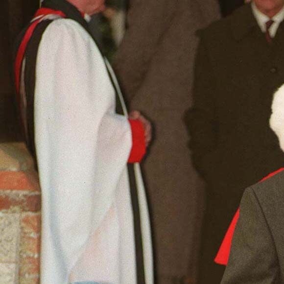 Le prince Andrew et ses filles, Beatrice et Eugenie, à Sandringham, en 1996.